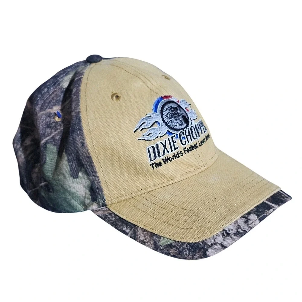 Dixie Chopper Hat Mens Tan Camo Briggs & Stratton 675C Pacific Headwear Dadcore
